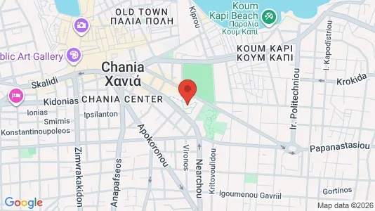 Nieruchomości komercyjne Na sprzedaż i Chania - kort over placeringen