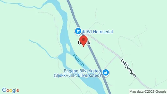 Commercial properties for sale i Hemsedal - kort over placeringen