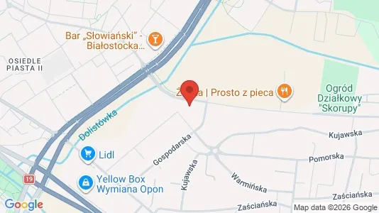 Lokaler til leje i Białystok - kort over placeringen