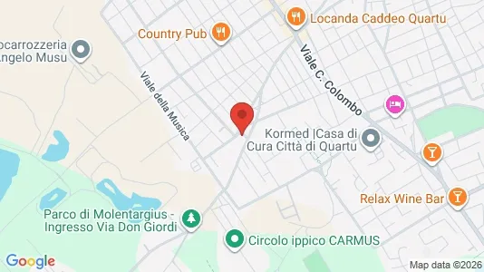 Commercial properties for rent i Quartu Sant'Elena - kort over placeringen