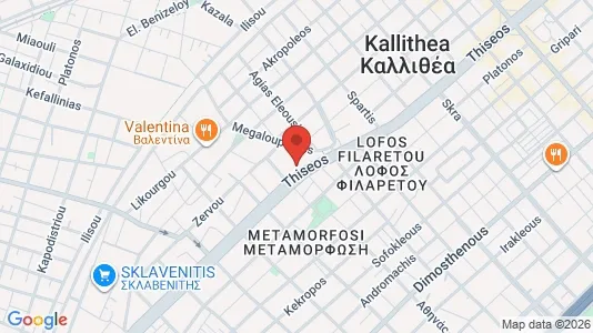 Liikekiinteistöt Myynnissä i Kallithea - kort over placeringen