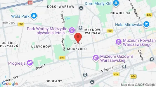 Toimistotilat Vuokrattavana i Varsova Wola - kort over placeringen