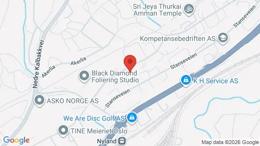 Büros zur Miete i Oslo Grorud - kort over placeringen