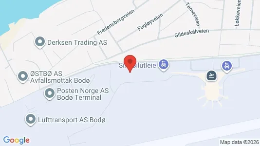 Företagslokaler för uthyrning i Bodø – Foto från Google Street View