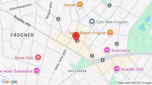Kontorer til leie i Oslo Frogner – Bilde fra Google Street View