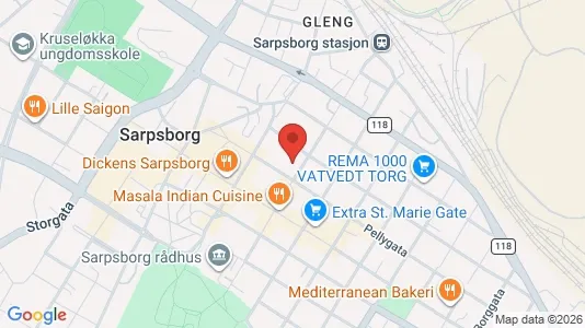 Espacios de oficina En alquiler i Sarpsborg - Foto de Google Street View