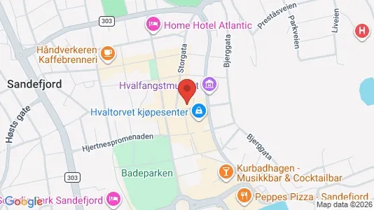Kontorer til leie i Sandefjord – Bilde fra Google Street View