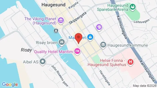 Office spaces for rent i Haugesund - kort over placeringen