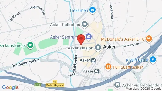 Bedrijfsruimtes te huur i Asker - Foto uit Google Street View