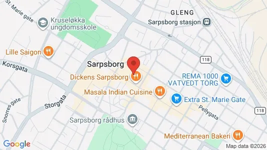 Nieruchomości komercyjne Na sprzedaż i Sarpsborg - kort over placeringen