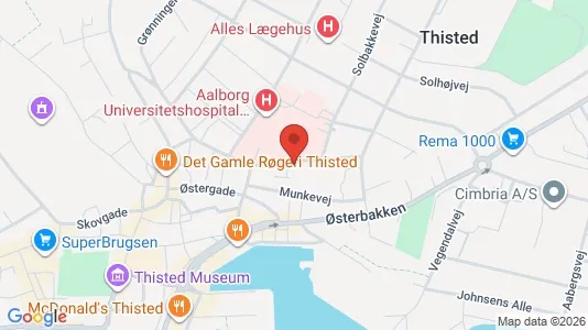 Kontorlokaler til leje i Thisted - Foto fra Google Street View