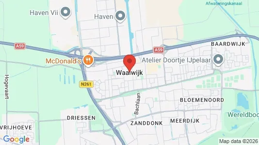 Ladenlokale zur Miete i Waalwijk – Foto von Google Street View