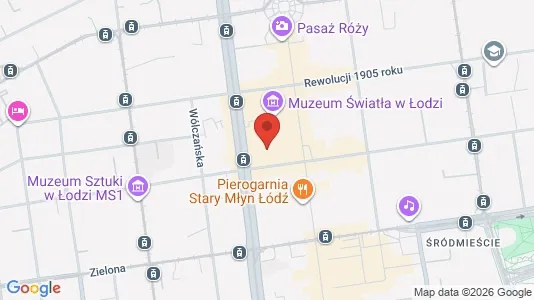 Commercial properties for rent i Łódź - kort over placeringen