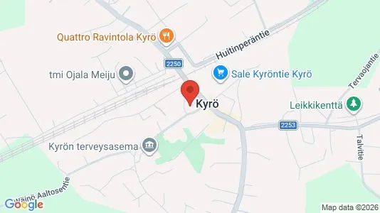 Commercial properties for sale i Pöytyä - kort over placeringen