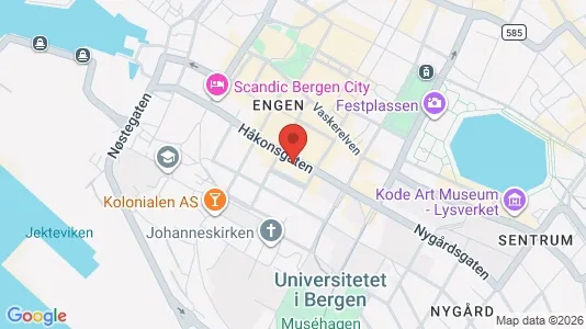 Büros zur Miete i Bergen Bergenhus - kort over placeringen
