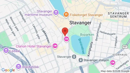 Office spaces for rent i Stavanger - kort over placeringen