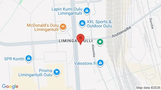 Office spaces for rent i Oulu - kort over placeringen