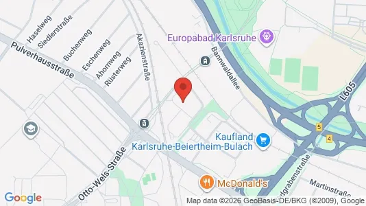 Büros zur Miete i Karlsruhe - kort over placeringen