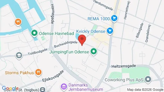 Büros zur Miete i Odense C – Foto von Google Street View