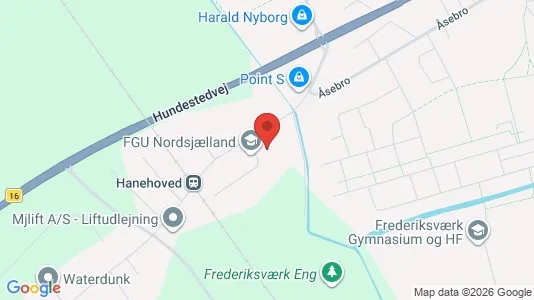 Warehouses for rent i Frederiksværk - kort over placeringen