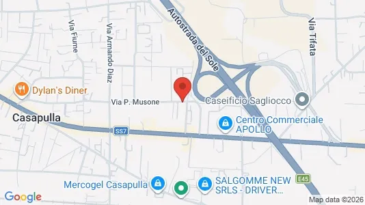 Lagerlokaler för uthyrning i Casapulla – Foto från Google Street View