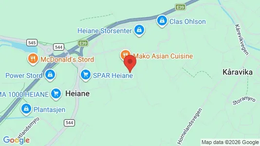 Commercial properties for sale i Stord - kort over placeringen