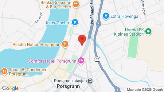 Kontorer til leie i Porsgrunn – Bilde fra Google Street View