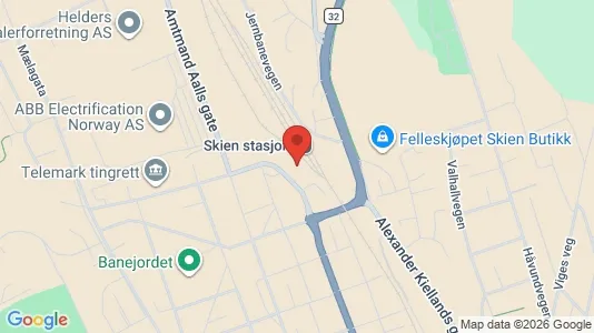 Office spaces for rent i Skien - Photo from Google Street View