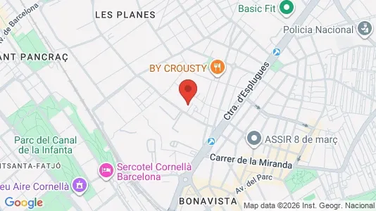 Bedrijfsruimtes te huur i Cornellà de Llobregat - Foto uit Google Street View