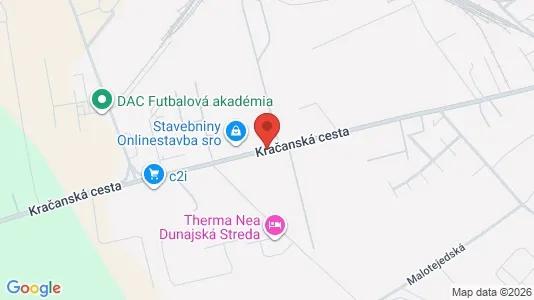 Lokaler til leje i Dunajská Streda - kort over placeringen