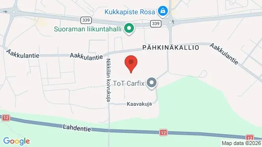 Warehouses for rent i Kangasala - kort over placeringen