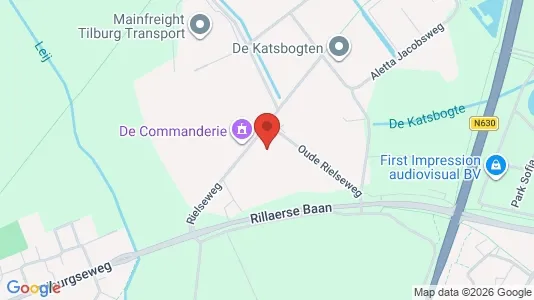Gewerbeflächen zur Miete i Tilburg - kort over placeringen