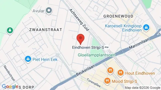 Commercial properties for rent i Eindhoven - kort over placeringen