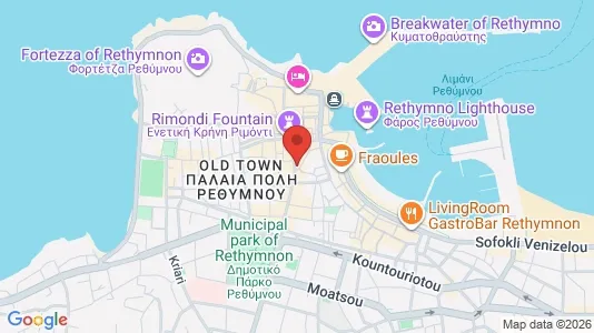 Commercial properties for sale i Rethymno - kort over placeringen