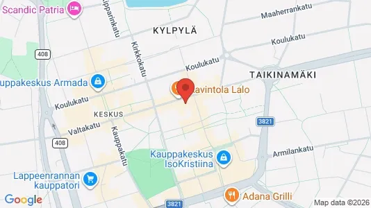 Lokaler til leje i Lappeenranta - kort over placeringen