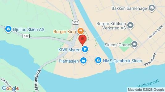 Lokaler til salg i Skien - Foto fra Google Street View