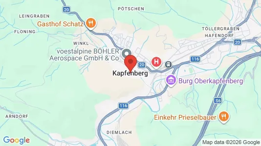 Kantorruimte te huur i Kapfenberg - Foto uit Google Street View