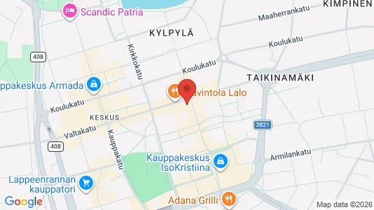 Lokaler til leje i Lappeenranta - kort over placeringen