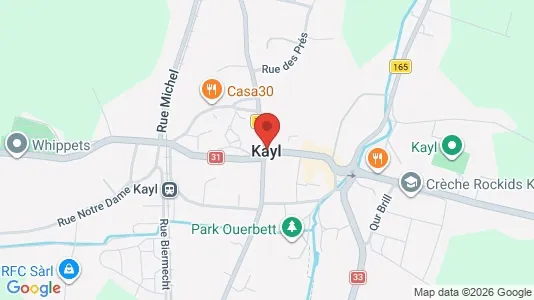 Toimistotilat Vuokrattavana i Kayl - kort over placeringen
