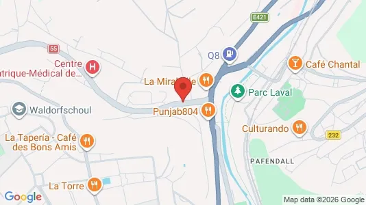 Lokaler til salg i Luxembourg - kort over placeringen