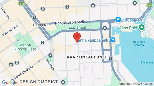 Büros zur Miete i Helsinki Eteläinen - kort over placeringen