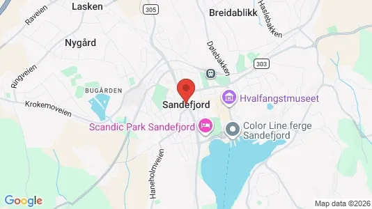 Büros zur Miete i Sandefjord – Foto von Google Street View