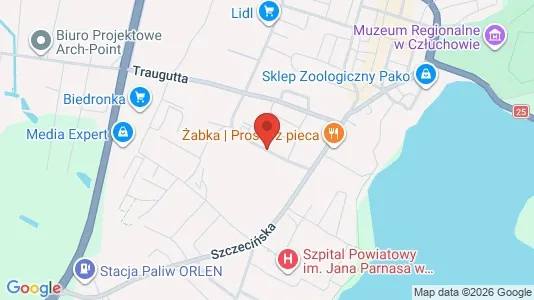 Gewerbeflächen zur Miete i Człuchowski – Foto von Google Street View