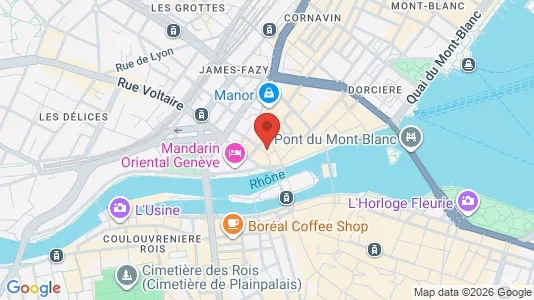 Lokale biurowe Do wynajęcia i Geneva Cité - kort over placeringen
