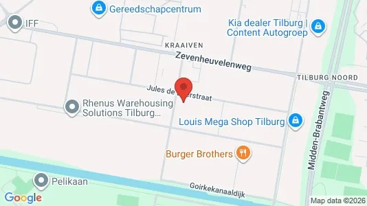 Commercial properties for rent i Tilburg - Photo from Google Street View