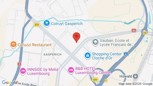 Nieruchomości komercyjne Do wynajęcia i Luksemburg - kort over placeringen