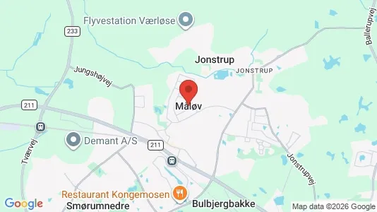 Office spaces for sale i Måløv - kort over placeringen