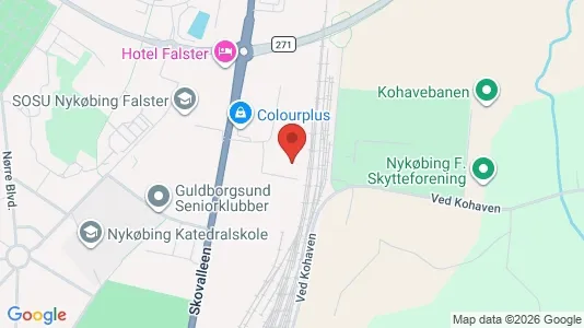 Büros zur Miete i Nykøbing Falster – Foto von Google Street View