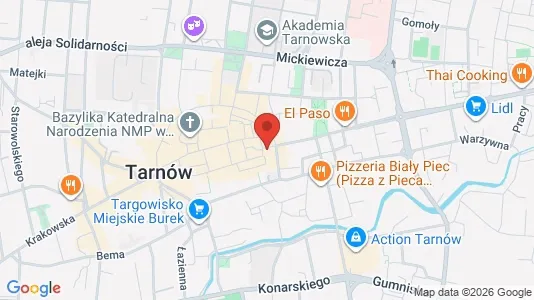 Lokaler til leie i Tarnów - kort over placeringen