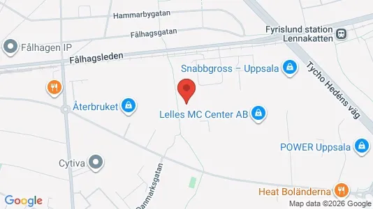 Lagerlokaler til leje i Uppsala - Foto fra Google Street View